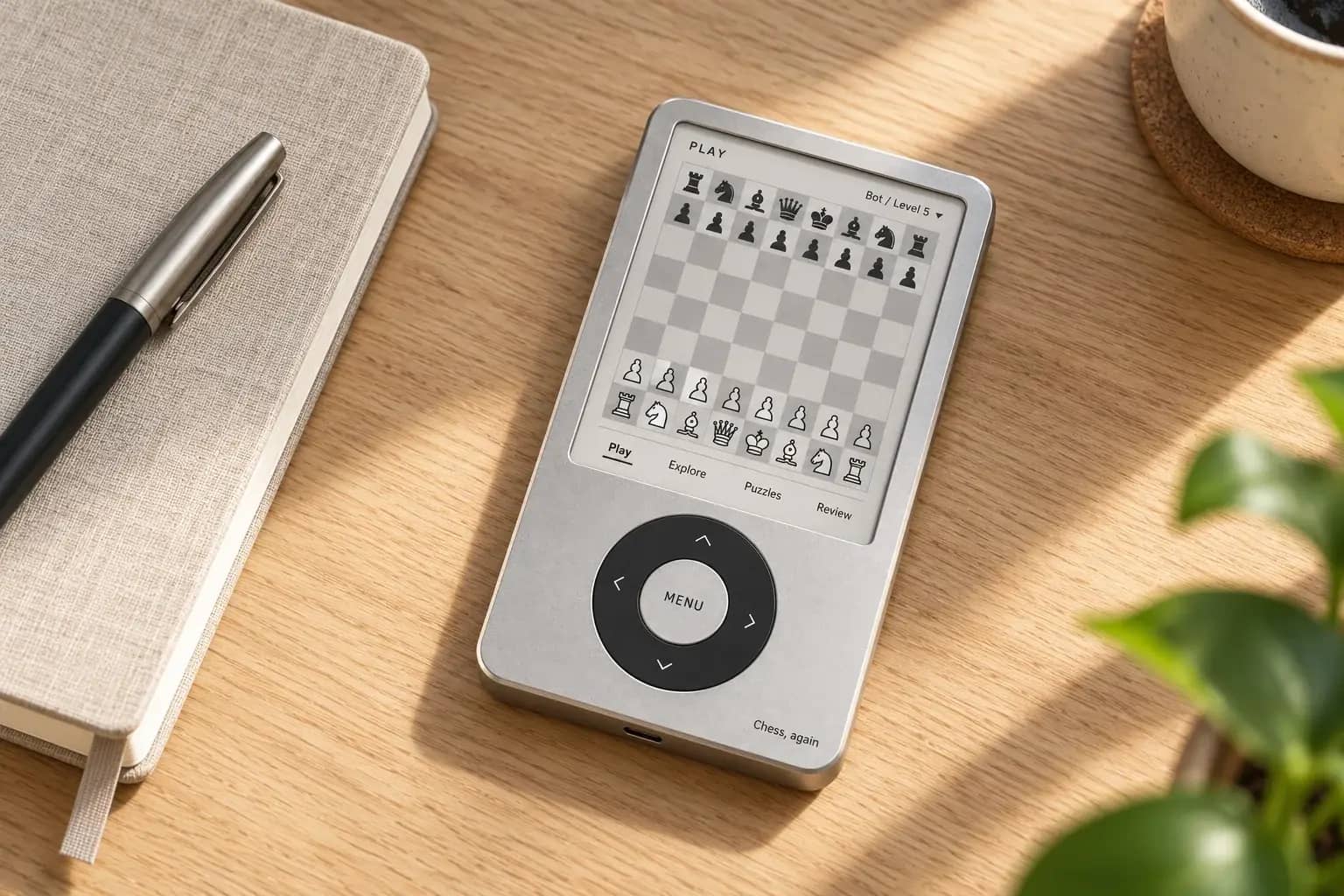 Concept render of Chess, again on a desk